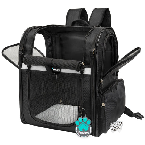 PetAmi Ultimate 4 Way Entry Pet Carrier Backpack