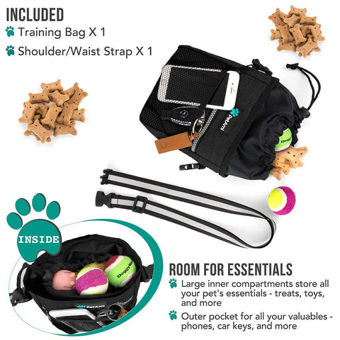 PetAmi Everyday Dog Treat Training Pouch Bag