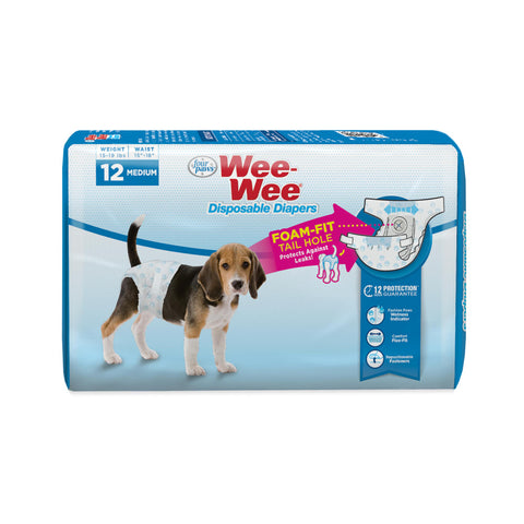 Four Paws Wee-Wee Disposable Female Dog Diapers