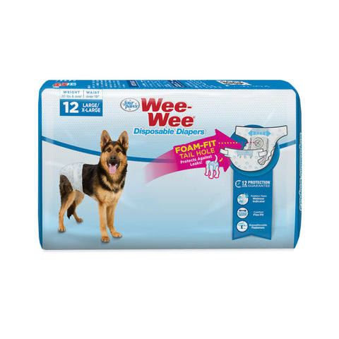Four Paws Wee-Wee Disposable Female Dog Diapers