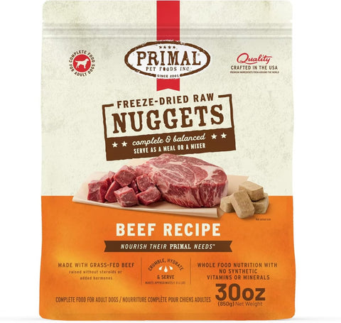 Rezeptur gefriergetrockneter Rindernuggets von Primal Beef
