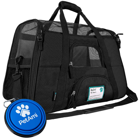 PetAmi Classic Tote Bag Pet Carrier- Airline Approved
