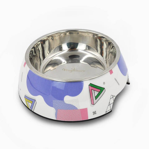 HugSmart Pet Memphis Purple Dog Bowl