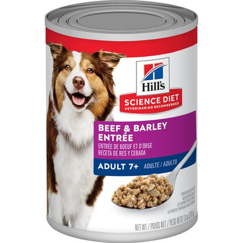 Hill's Science Diet Senior 7+ Beef & Barley Entree Wet Dog Food