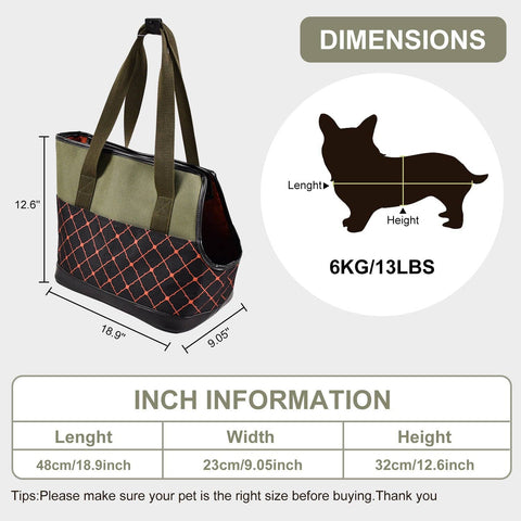 GOOPAWS Pet Small Carrier Shoulder Tote Purse
