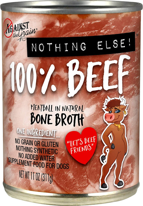 Against the Grain Nothing Else Beef or Salmon Wet Dog Food