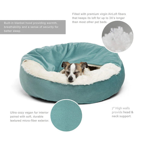 Best Friends by Sheri Cozy Cuddler Ilan Cat & Dog Bed 24x24