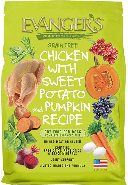 Evanger’s Grain Free Chicken & Sweet Potato Dry Dog Food