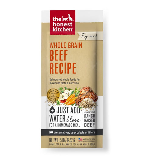 Honest Kitchen Whole Grain Beef Recipe Single Serving