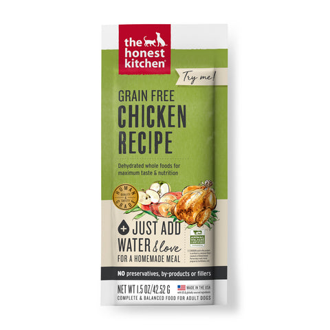 Honest Kitchen Grain-Free Chicken Dehydrated Dog Food Single Serving