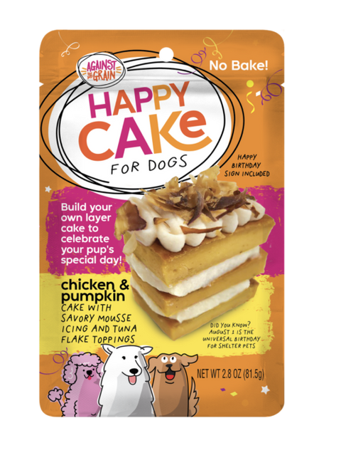 Against the Grain Happy Cake for Dogs- Chicken & Pumpkin