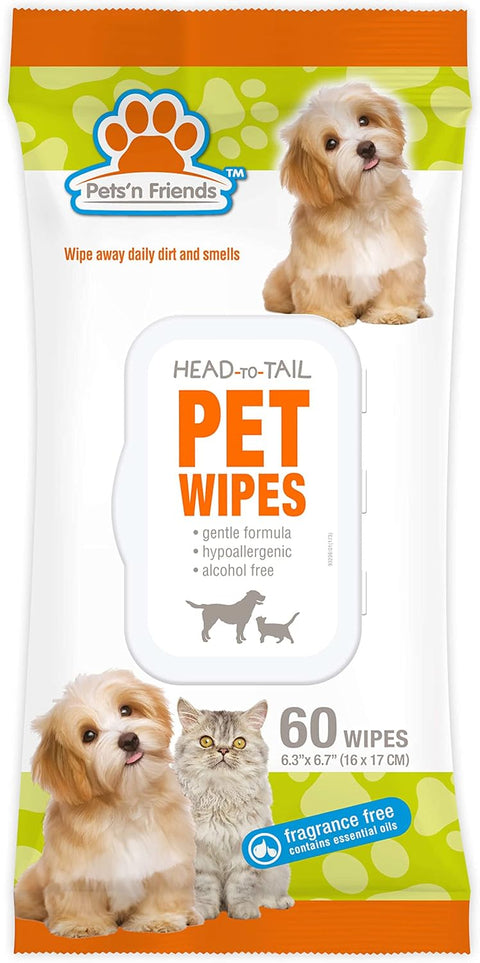 Head To Tail Pet Dog & Cat Wipes