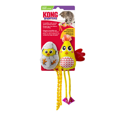 KONG Scrattles Chicken Cat Toy