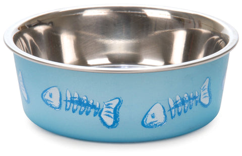 Loving Pets Bella Fish Skeleton Cat Bowl