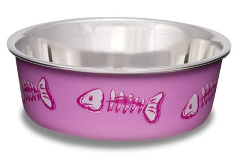 Loving Pets Bella Fish Skeleton Cat Bowl