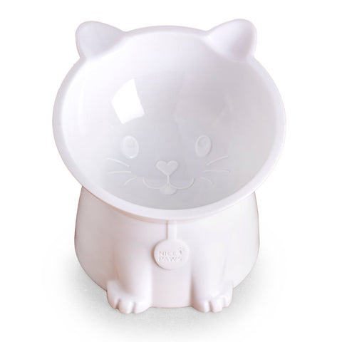 Nice Paws Elevated Plastic Cat Bowl