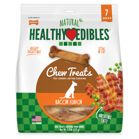 Nylabone Healthy Edibles All‑Natural Long Lasting Bacon Chews