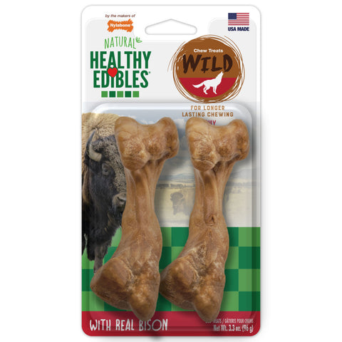 Nylabone Healthy Edibles Long Lasting Bison Chew Treats