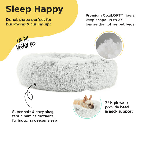 Best Friends by Sheri Calming Donut Pet Bed