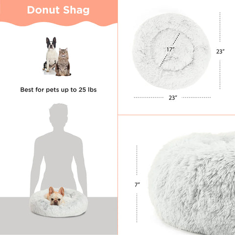 Best Friends by Sheri Calming Donut Pet Bed