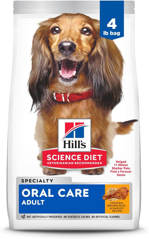 Science Diet Adult Oral Care Chicken Rice & Barley Dry Dog Food