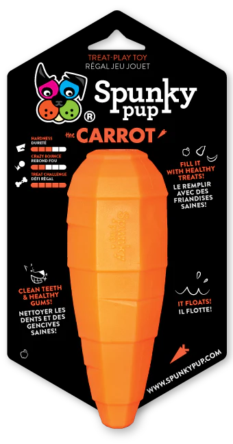 Spunky Pup Carrot Treat Dispenser Toy