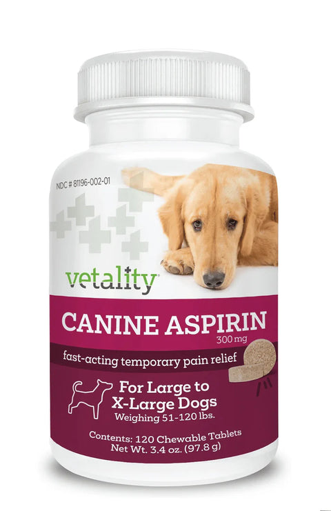 Vetality Canine Aspirin Pain Relief for Dogs