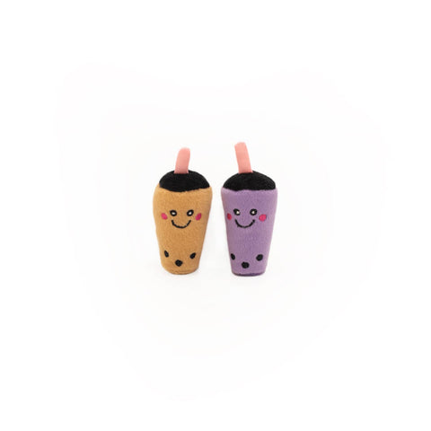 ZippyClaws NomNomz Boba Milk Tea Cat Toy- 2 Pack