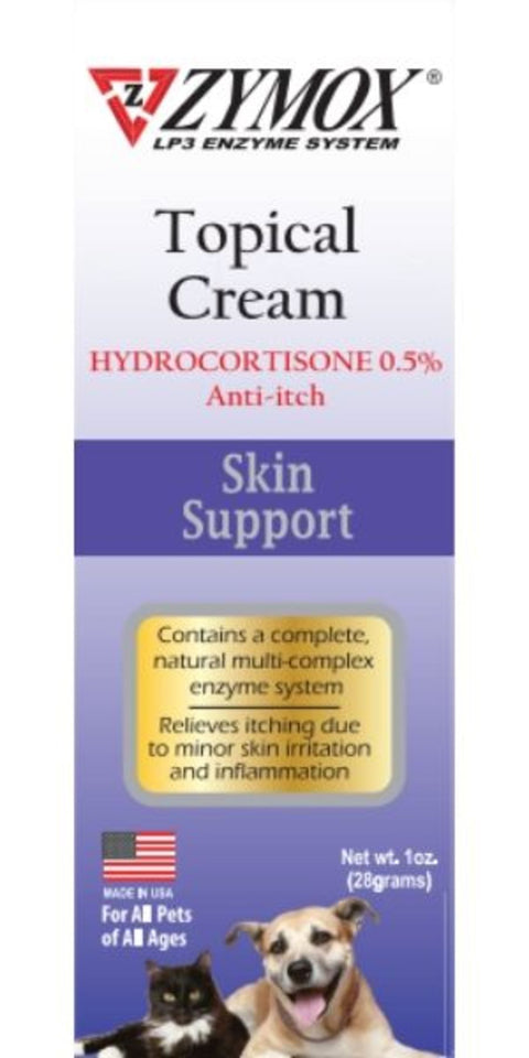 Zymox Enzymatic Topical Cream 0.5% Hydrocortisone Dog & Cat