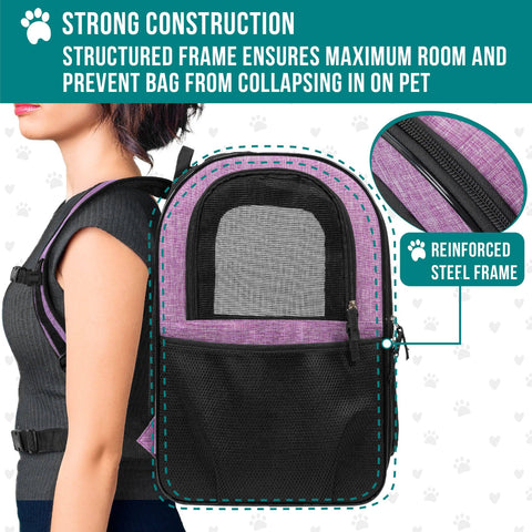 PetAmi Ultimate 4 Way Entry Pet Carrier Backpack