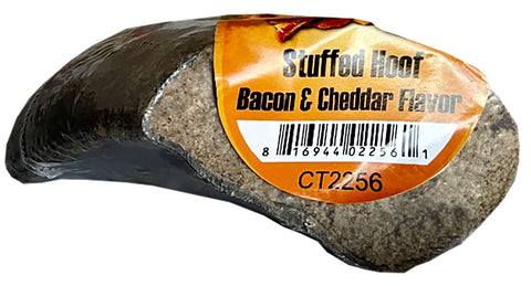 Peanut Butter, Bacon & Cheddar Stuffed Cow Hooves Chew