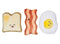 Barkfast Bacon Egg Toast Dog Toy