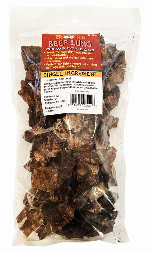 Scoochie Beef Lungs Dog Treat