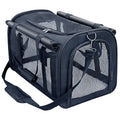 Black Pet Carrier with Shade Cover