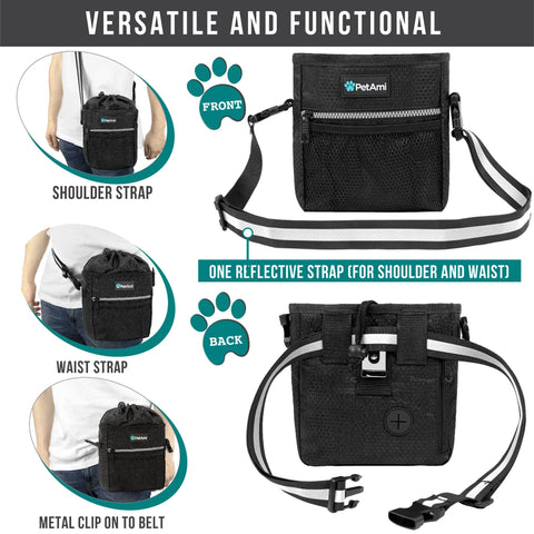 PetAmi Everyday Dog Treat Training Pouch Bag