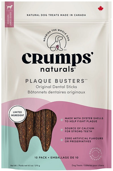 Crumps’ Naturals Plaque Busters Original Dog Dental Sticks