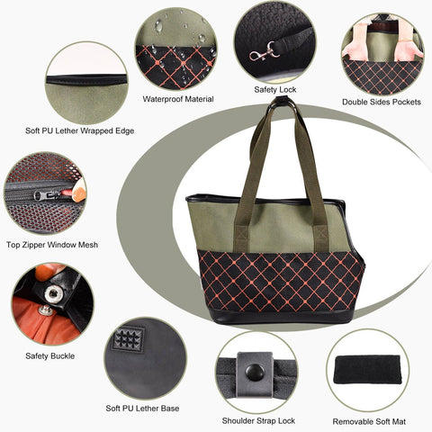 GOOPAWS Pet Small Carrier Shoulder Tote Purse