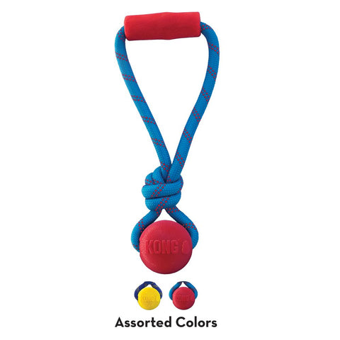 KONG Jaxx Brights Tug Rope Ball Dog Toy