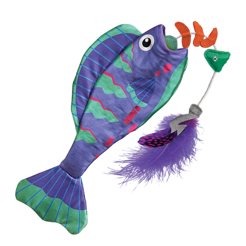 KONG Wrangler Angler Fish Cat Toy