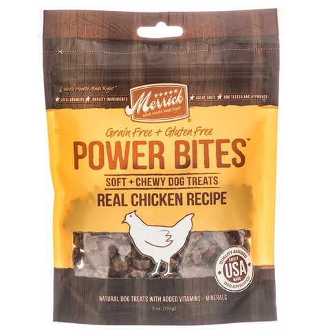 Merrick Power Bites Real Texas Beef or Chicken Dog Treats