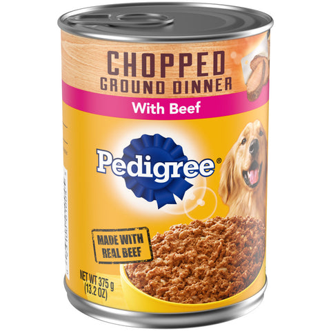 Pedigree Chopped Ground Beef Dinner Wet Dog Food