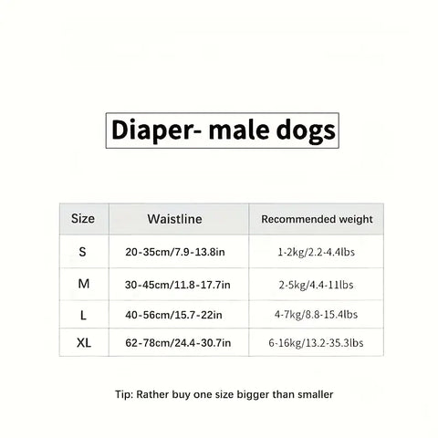 Male & Female Pet Diapers