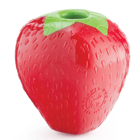 Planet Dog Orbee-Tuff Foodies 3" Strawberry Treat Dispensing Dog Toy