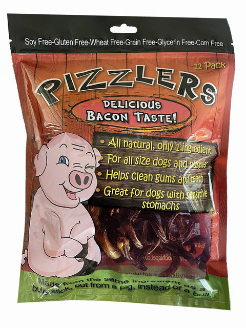 12 Pack Spiral Pork Pizzlers Dog Chew