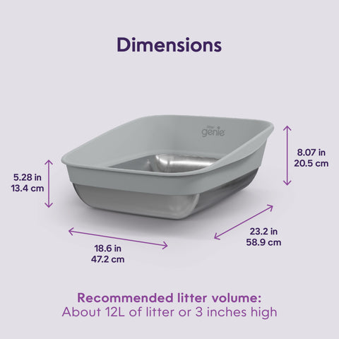 Litter Genie Platinum Steel Metal Litter Box