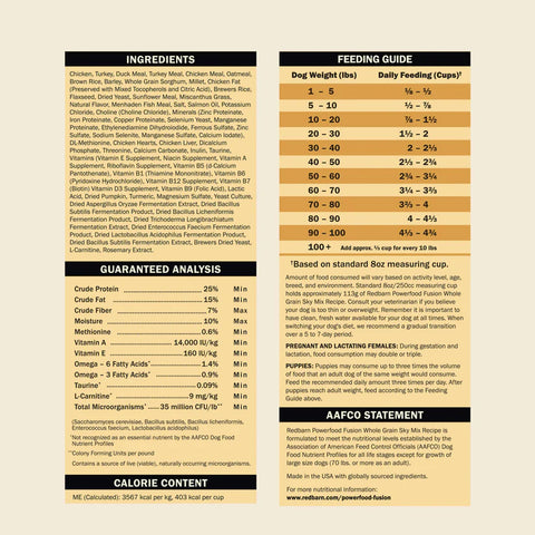 Redbarn Powerfood Fusion Air Dried Dog Food