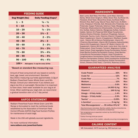 Redbarn Powerfood Fusion Air Dried Dog Food