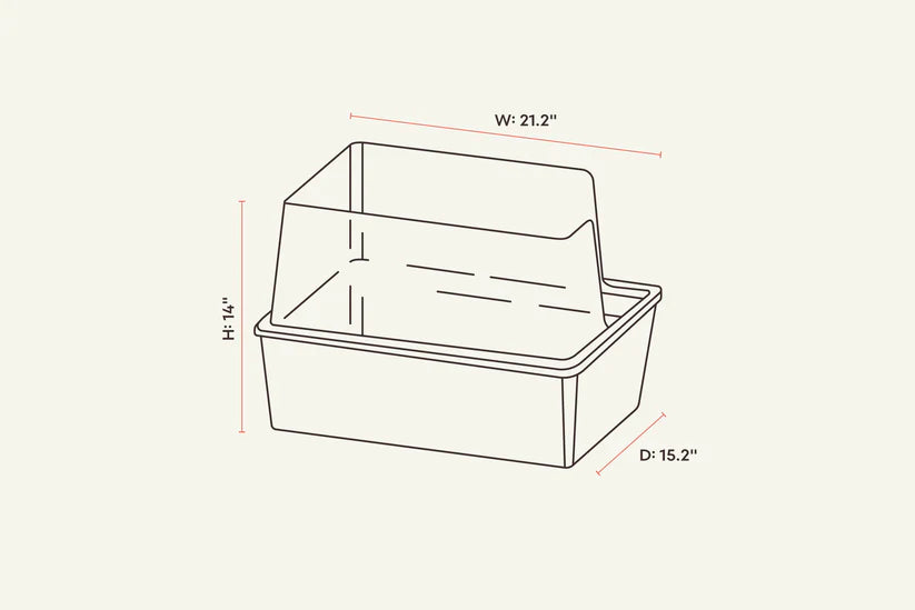 Tuft Box 🐱 Tuft + Paw Cubby Litter Box – A Minimalist Modern Litter Box– Zoe’s ...