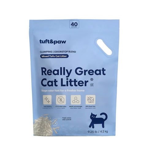 Tuft + Paw Really Great Cat Litter- Charcoal, Lavender, OdorStop