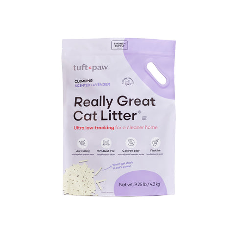 Tuft + Paw Really Great Cat Litter Charcoal or Lavender